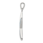 Sterling Silver 925 Opal Starfish Pendant with Rhodium-Plated Finish
