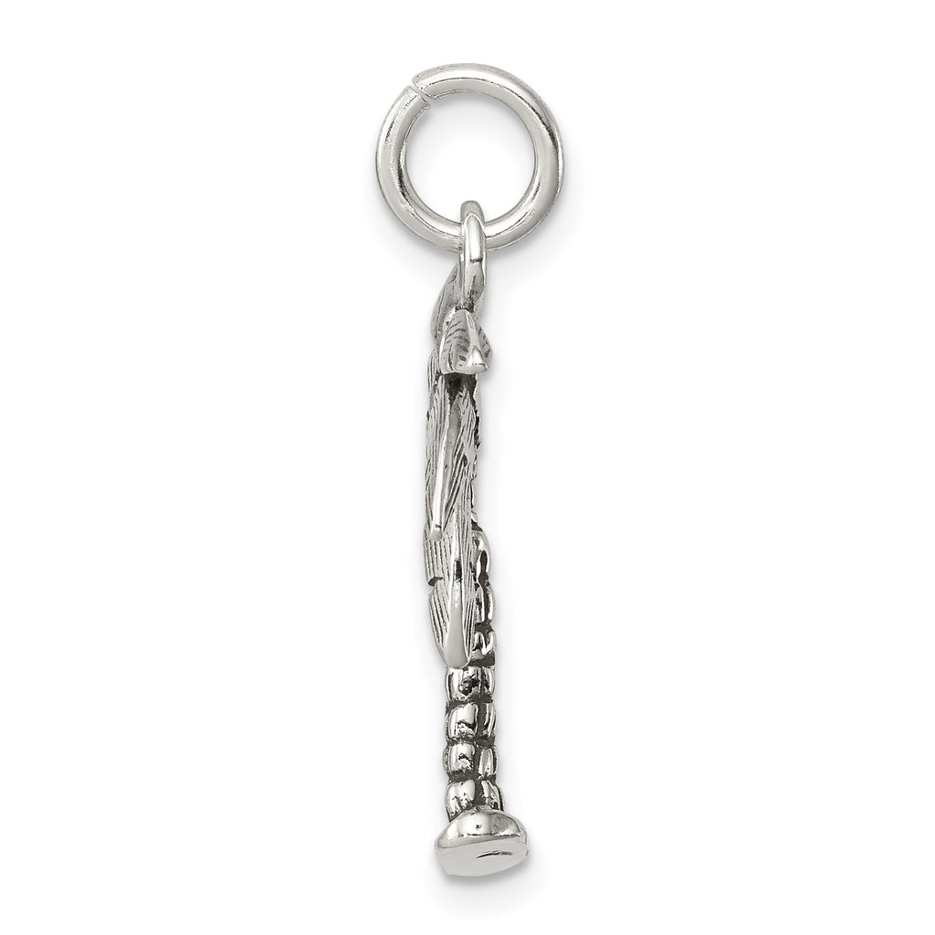 Antiqued Sterling Silver Palm Tree Charm for Men Timeless Elegance