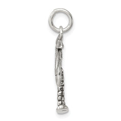 Antiqued Sterling Silver Palm Tree Charm for Men Timeless Elegance