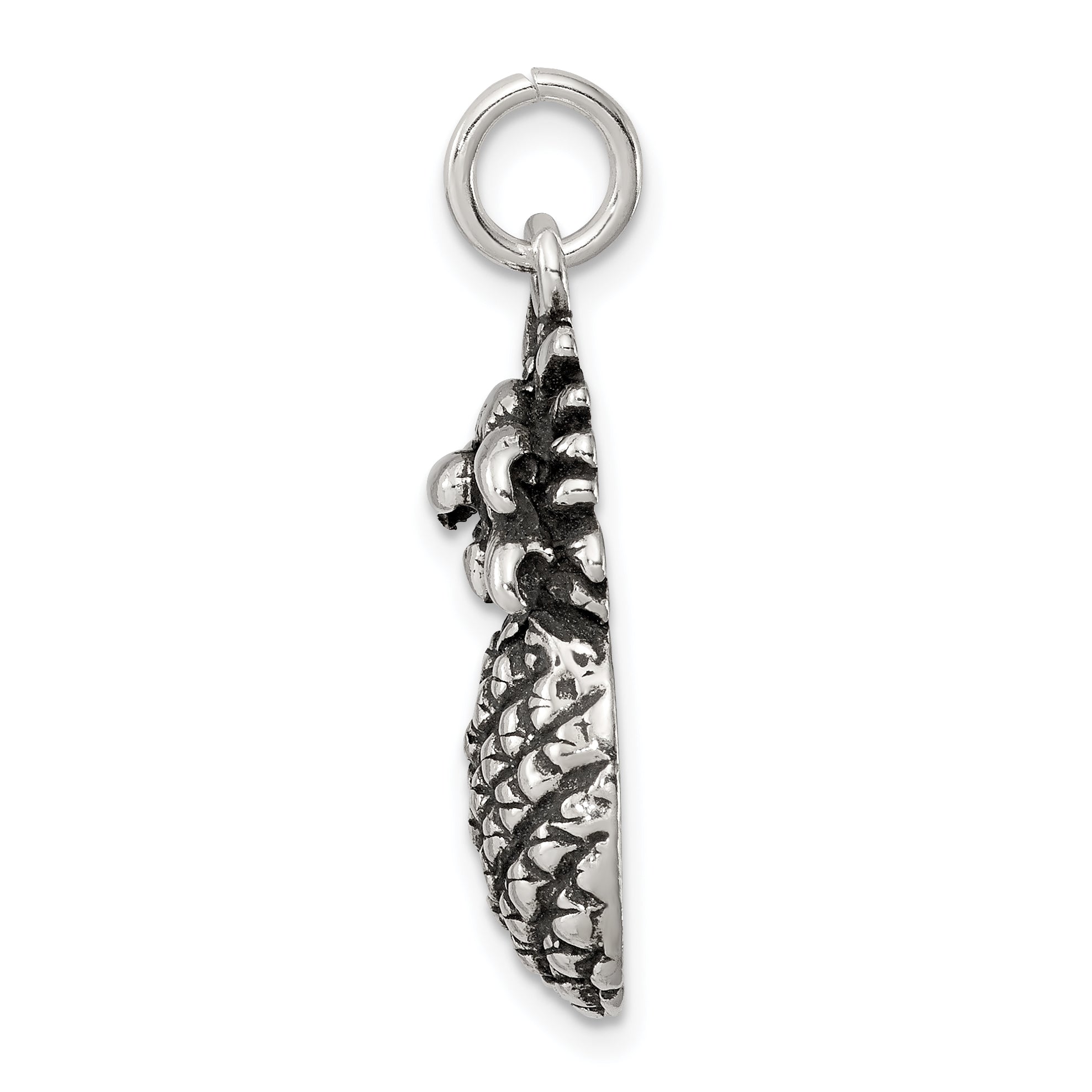 Sophia Jewelers 925 Sterling Silver Antiqued Pineapple Charm Pendant Secondary image