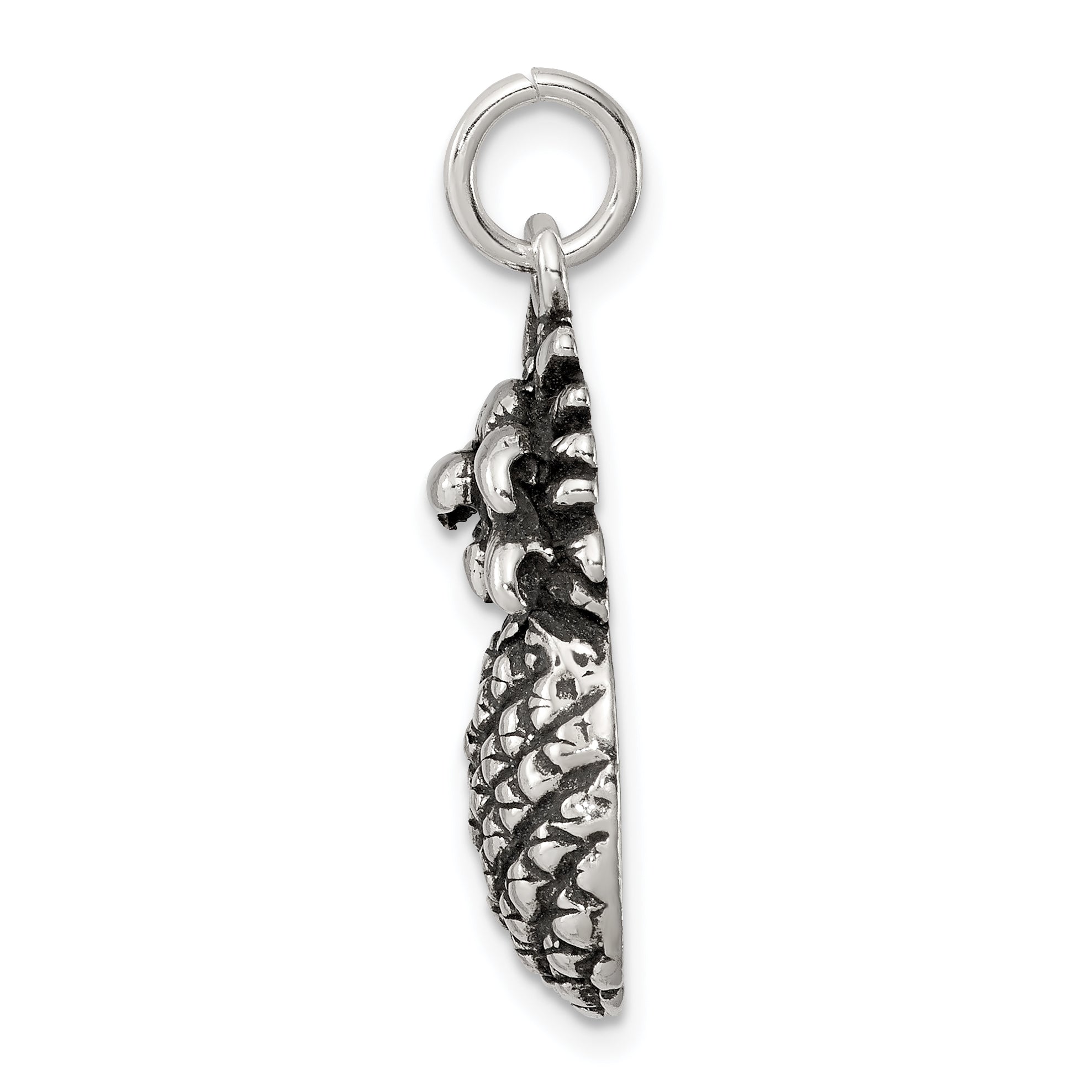 Sterling Silver Antiqued Pineapple Charm
