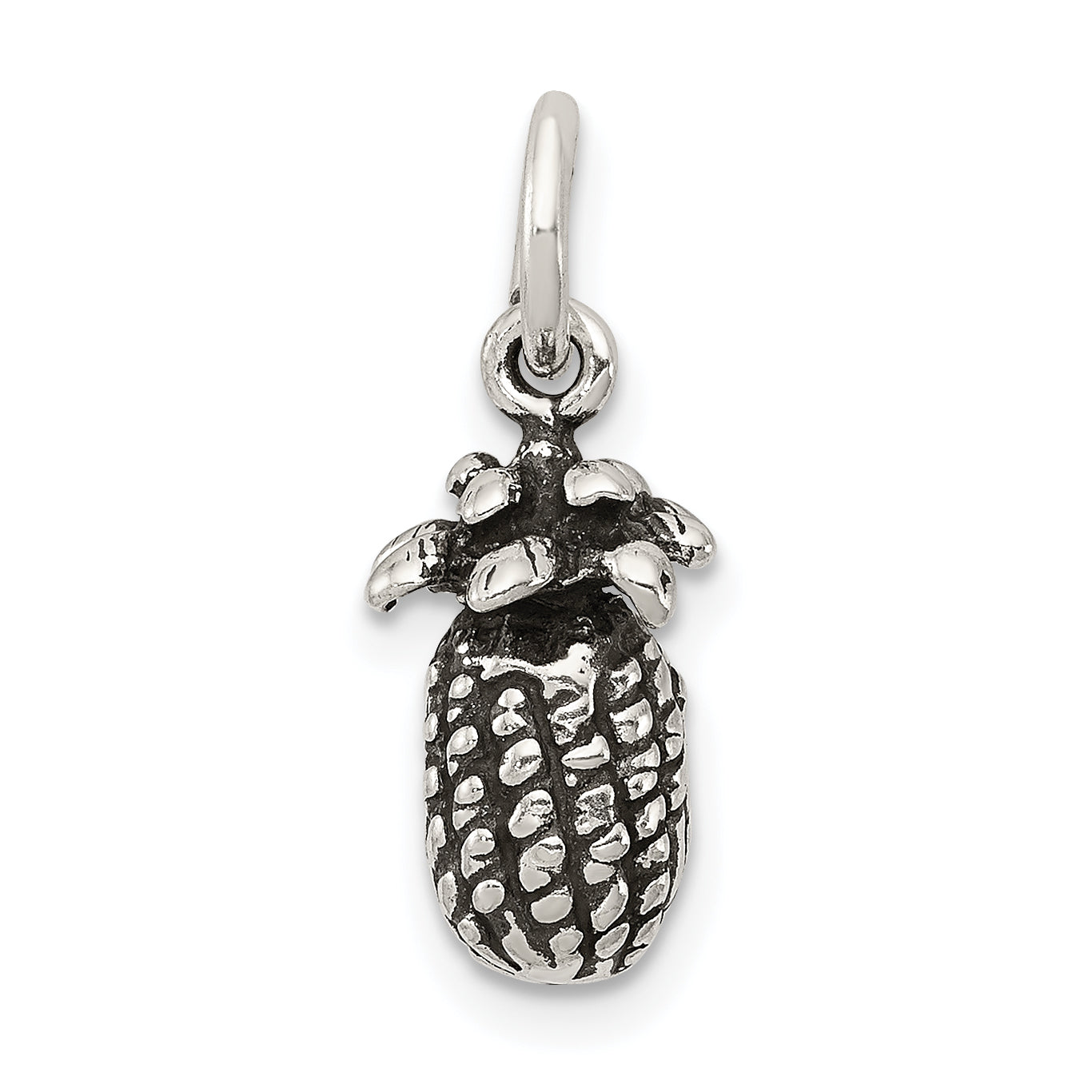 Sterling Silver Antiqued Pineapple Charm Main image