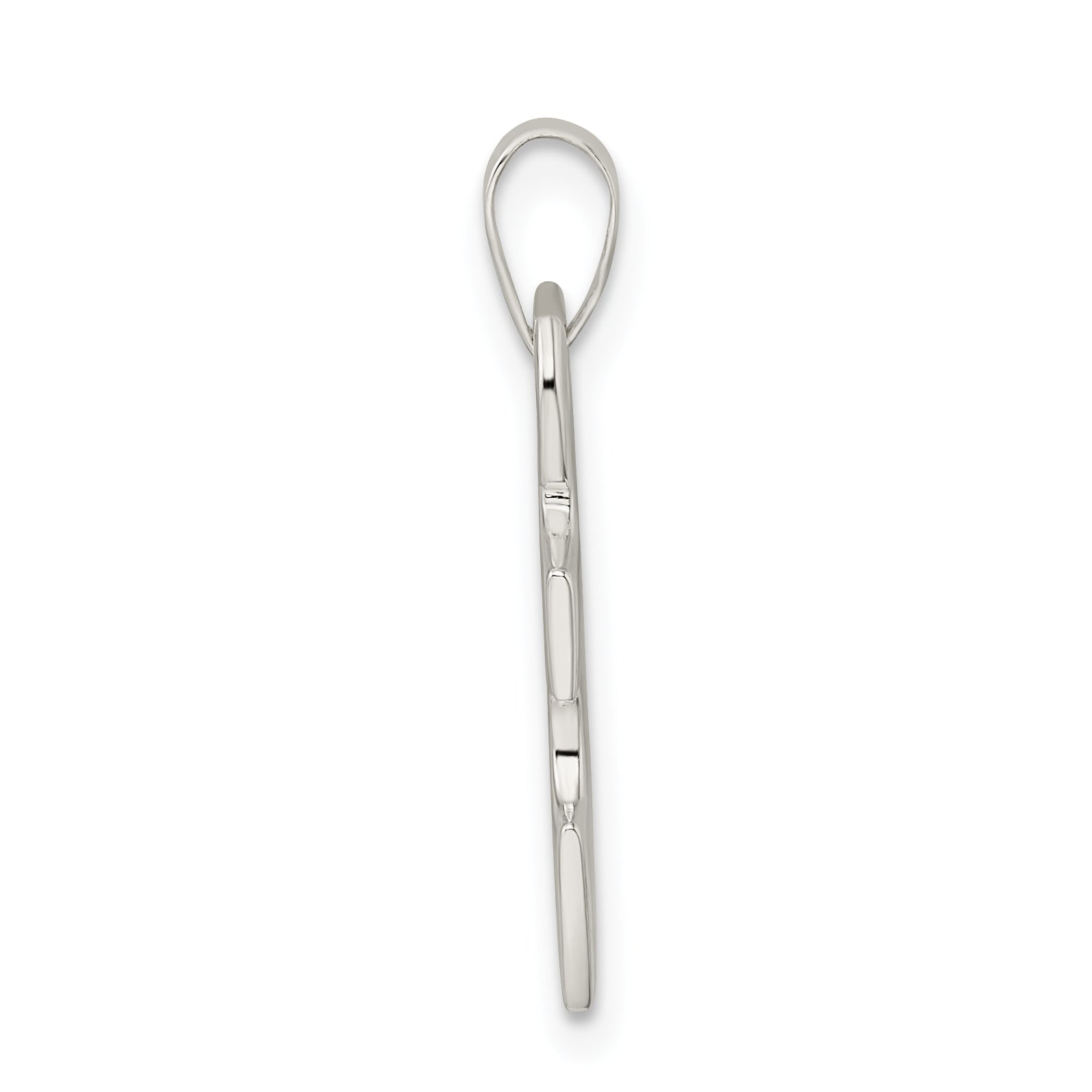Sterling Silver 925 Men's Polished Puzzle Pendant with Anti-Tarnish Coating