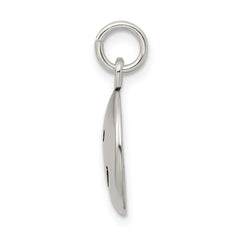Sterling Silver 925 Smiley Charm with Antiqued Vintage Finish
