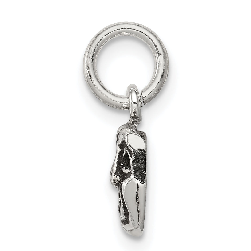 Comedy & Tragedy Face Charm in Sterling Silver