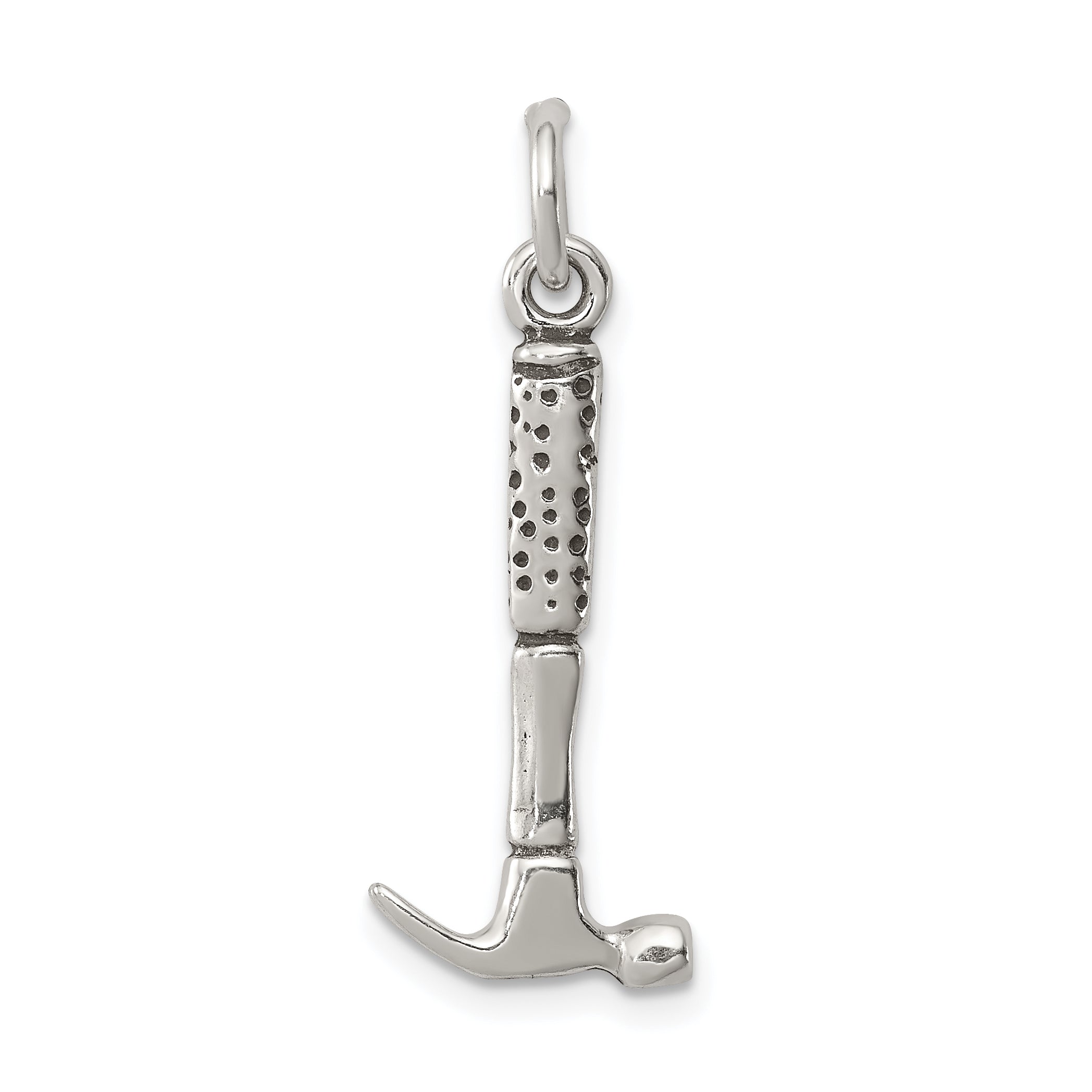 Sterling Silver Antiqued Hammer Charm Main image