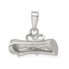 Sterling Silver 925 Diploma Charm with Rhodium Plating Elegant Gift