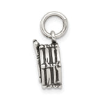 Sophia Jewelers Antiqued 925 Sterling Silver Men's 3D Drum Charm
