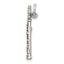 Sterling Silver Antiqued Clarinet Charm