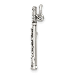 Sterling Silver Antiqued Clarinet Charm