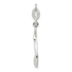 Sterling Silver 925 Music Note Charm with Polished Anti-Tarnish Finish