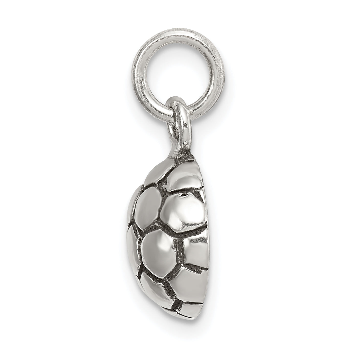 Sterling Silver 925 Men's Soccer Ball Charm Polished Vintage Style Secondary image