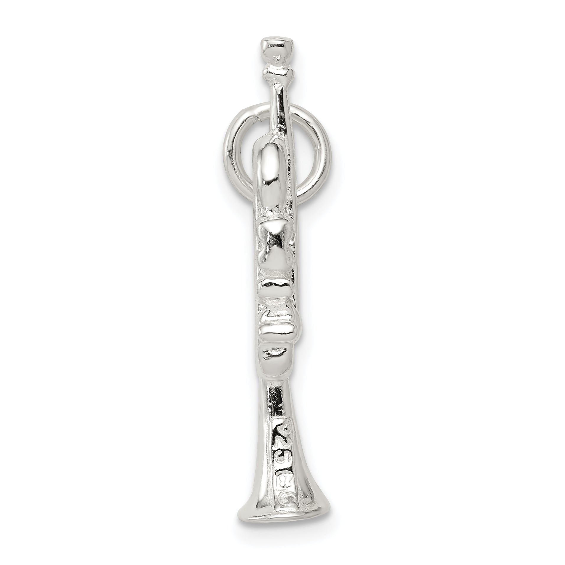 Sterling Silver Trumpet Charm Secondary image