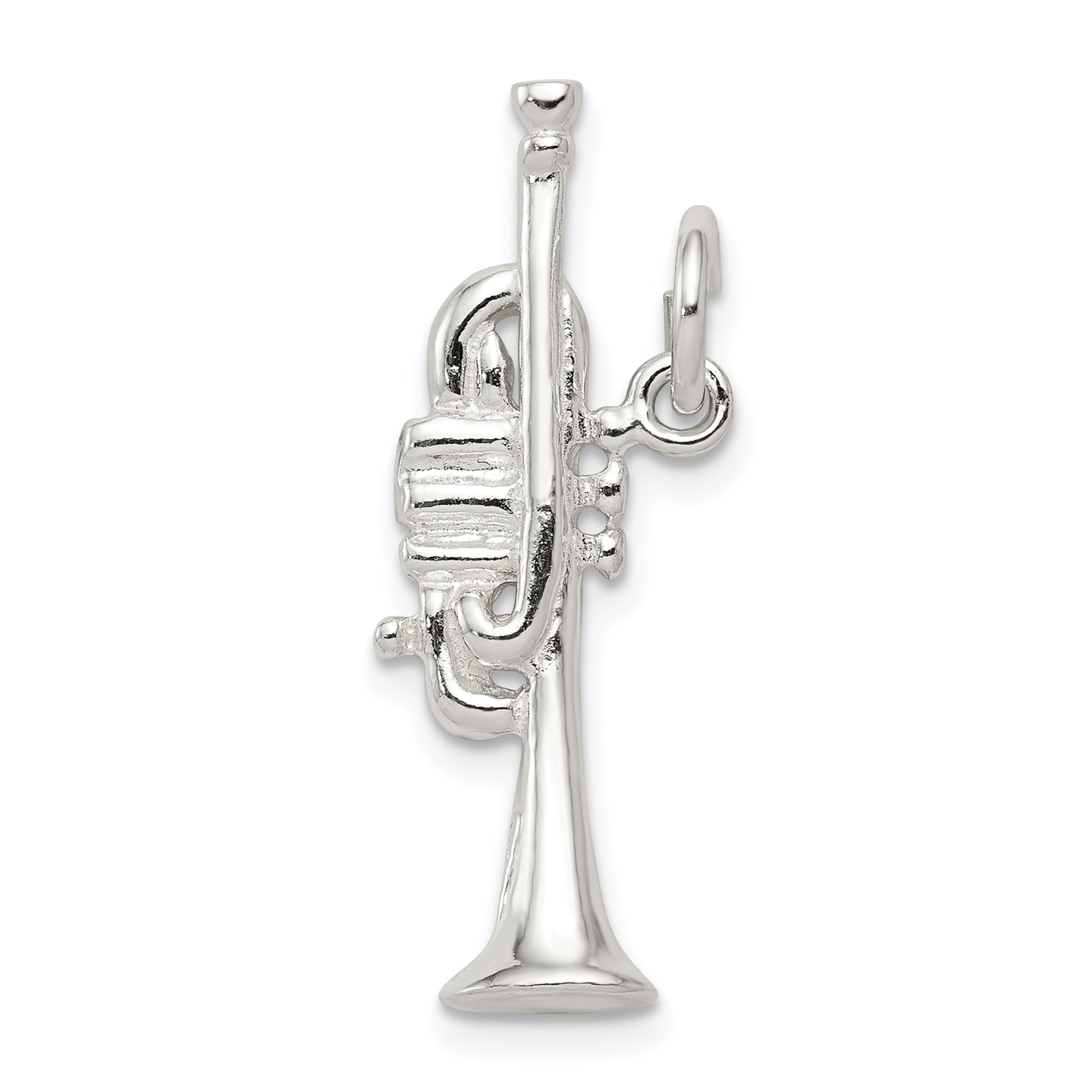 Sterling Silver Trumpet Charm Main image
