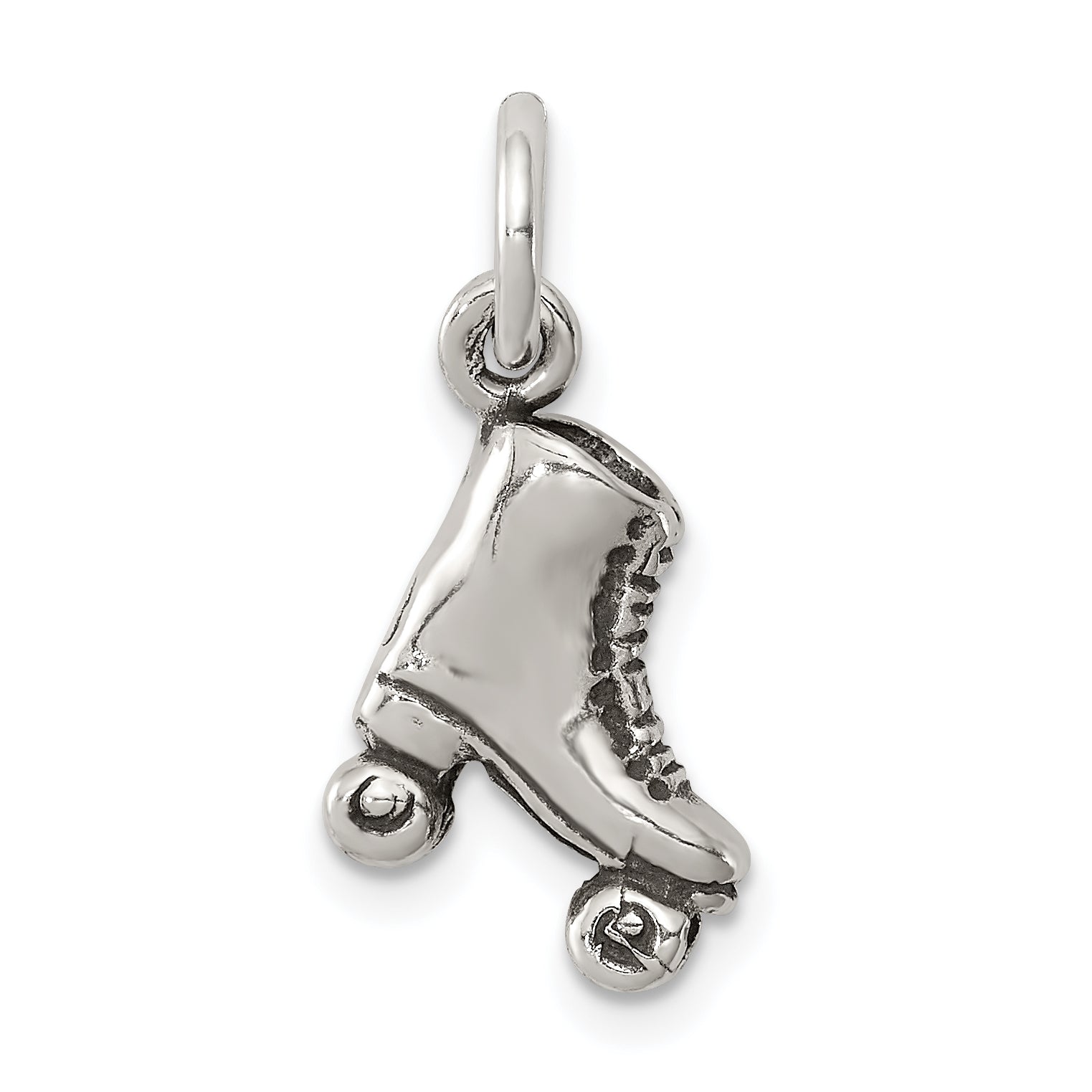 Sterling Silver Antiqued Roller-skate Charm Main image