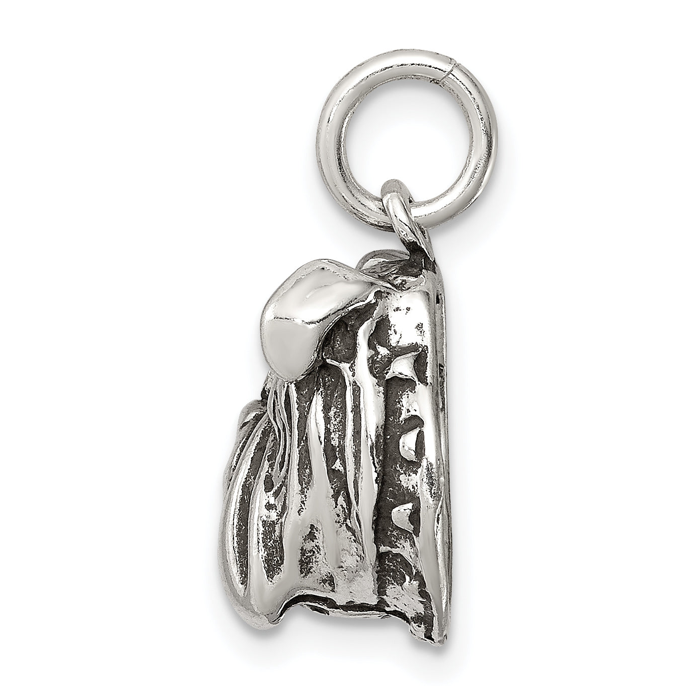 Sterling Silver 925 Bull Dog Charm for Men's Vintage Jewelry