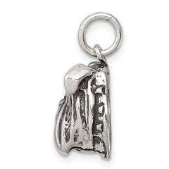 Sterling Silver 925 Bull Dog Charm for Men's Vintage Jewelry