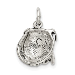 Sterling Silver 925 Bull Dog Charm for Men's Vintage Jewelry