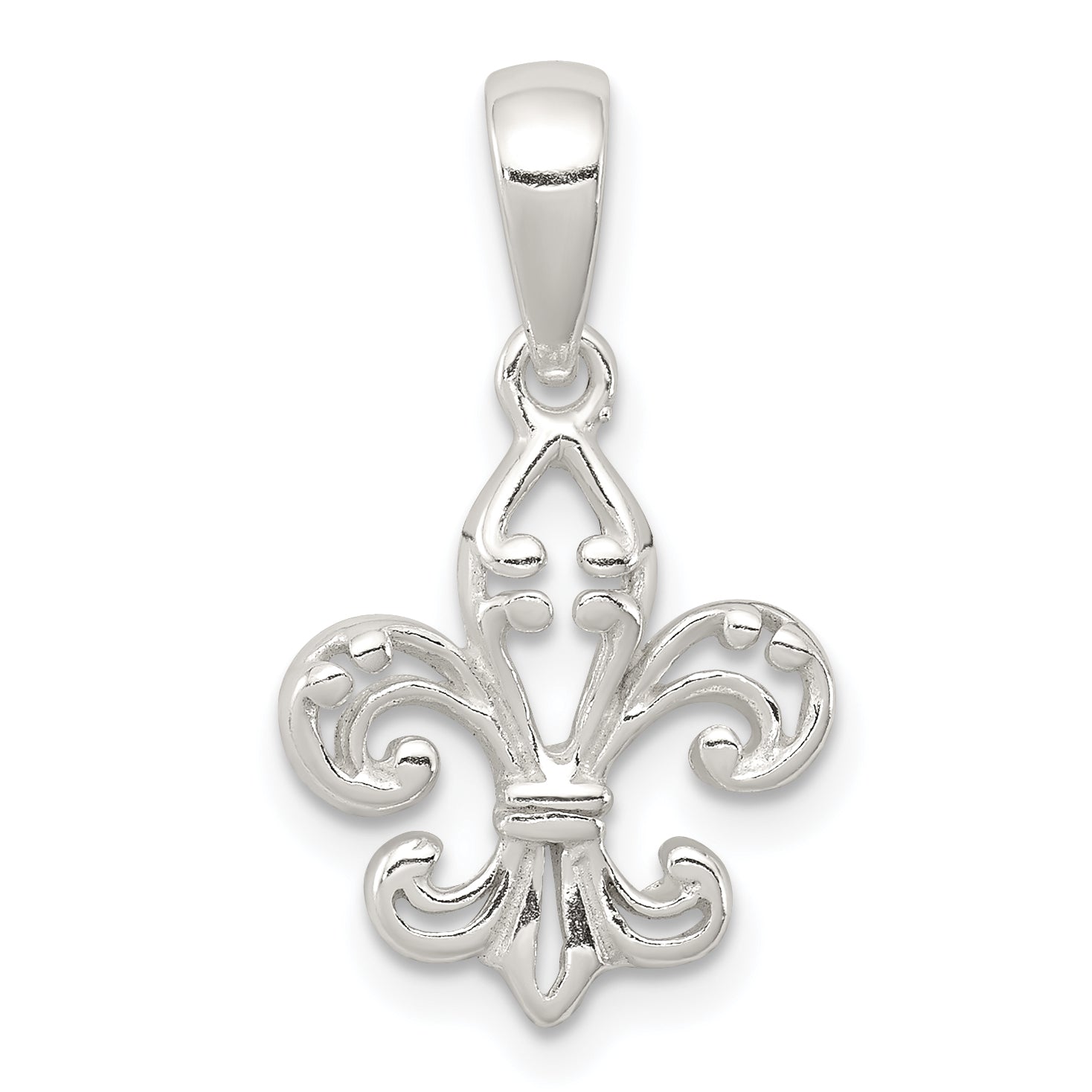 Sterling Silver Fleur De Lis Pendant