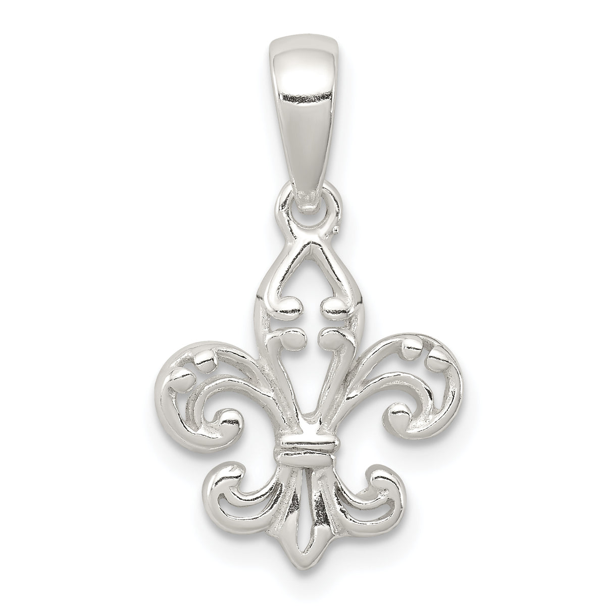 Sterling Silver Fleur De Lis Pendant
