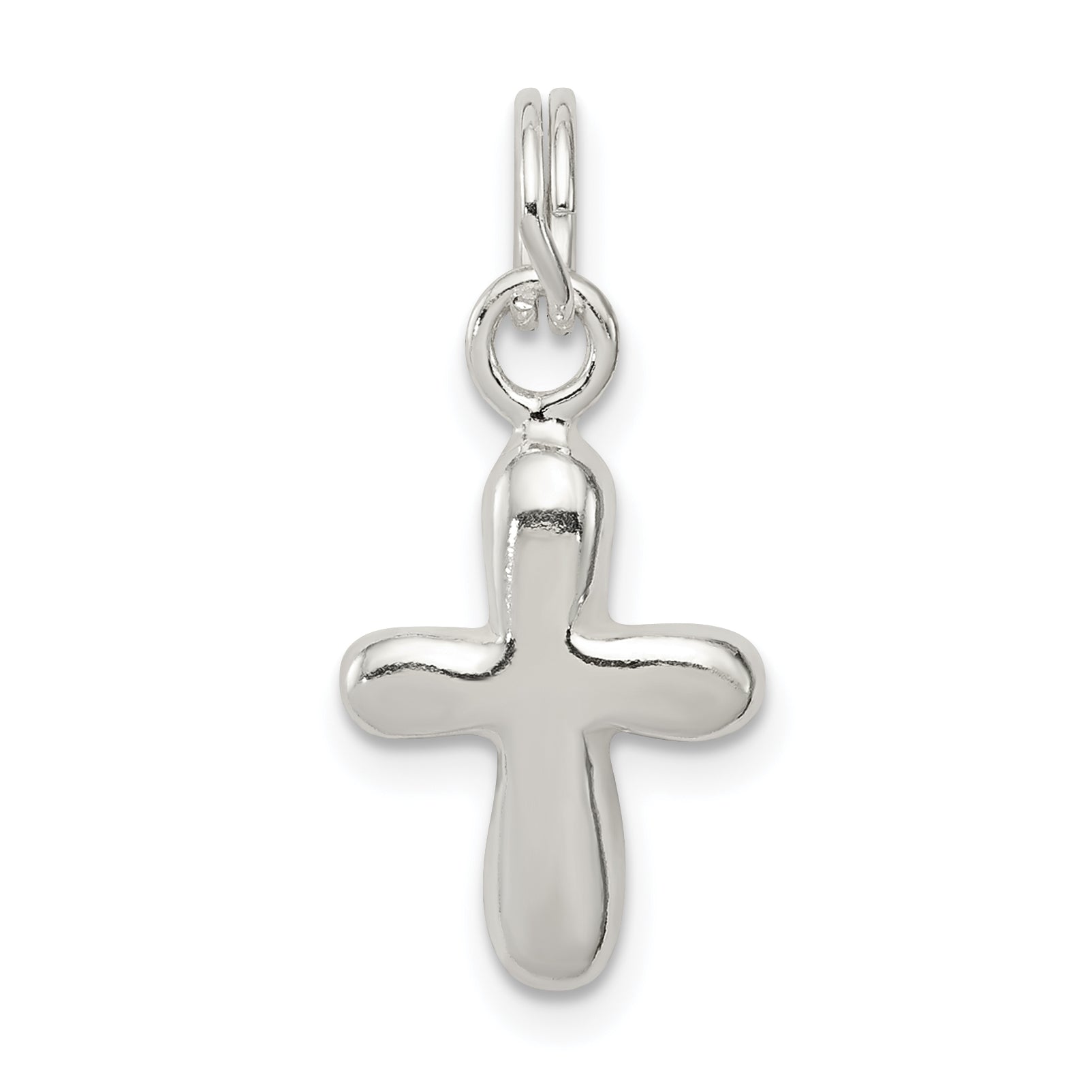 Sterling Silver Polished Cross Charm Main image