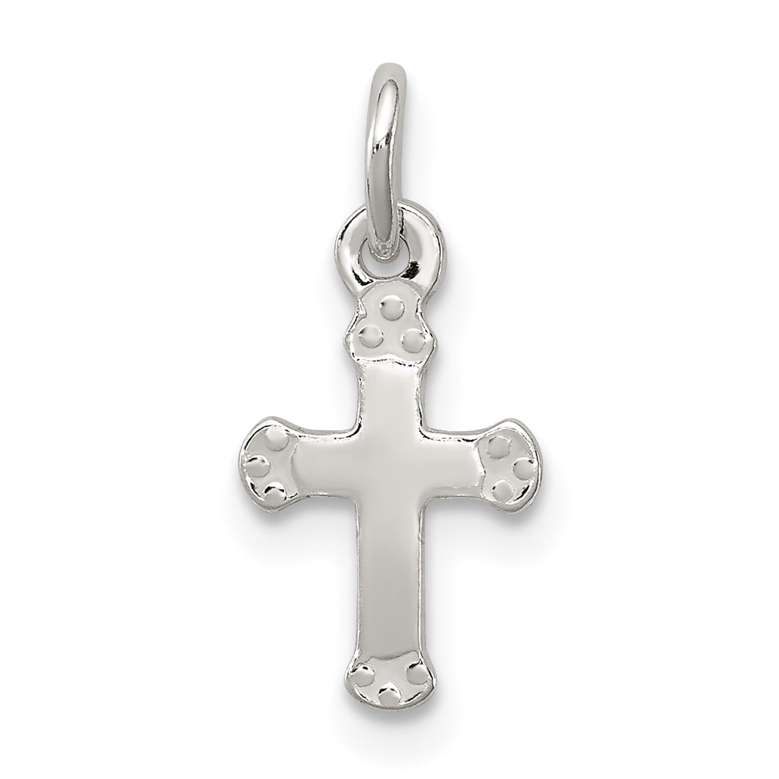 Sterling Silver Polished Cross Charm Main image
