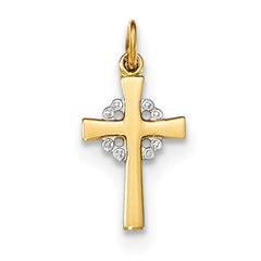 Sterling Silver Gold-tone Cross Pendant