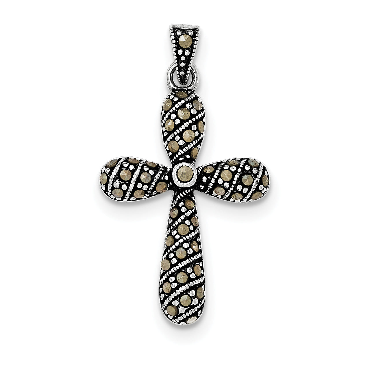 Sterling Silver Marcasite Pendant Main image