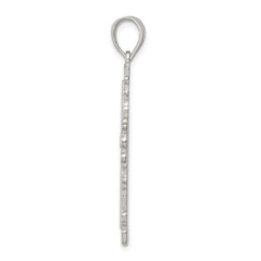 Sterling Silver 925 Cross Pendant with Polished Anti-Tarnish Finish