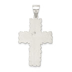 Sterling Silver 925 Cross Pendant with Polished Anti-Tarnish Finish