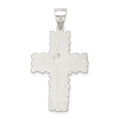 Sterling Silver 925 Cross Pendant with Polished Anti-Tarnish Finish
