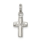Sophia Jewelers 925 Sterling Silver Polished LOVE Cross Pendant