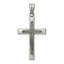 Sterling Silver Antiqued, Polished and Brushed Latin Cross Pendant