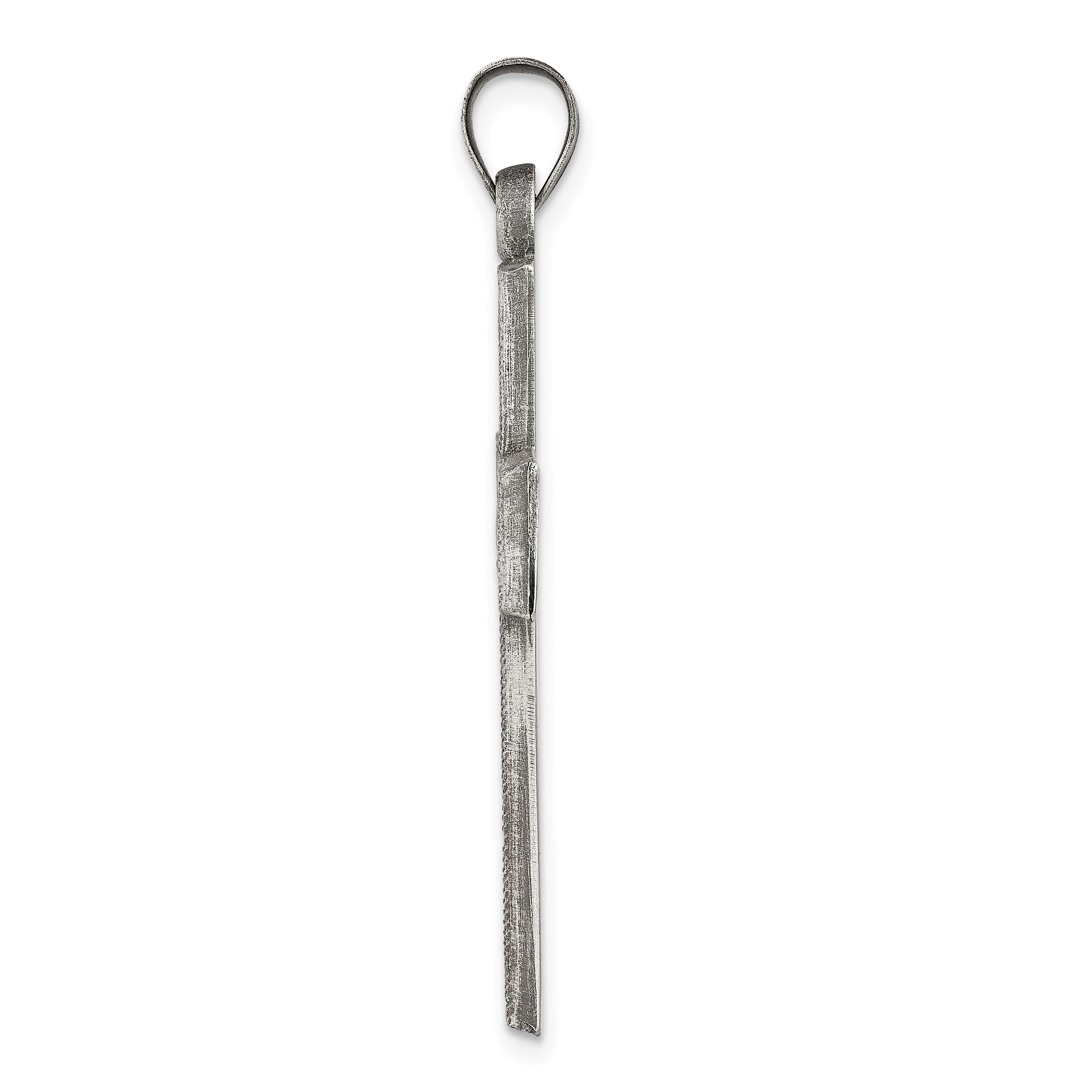 Sterling Silver 925 Latin Cross Pendant Polished Elegance