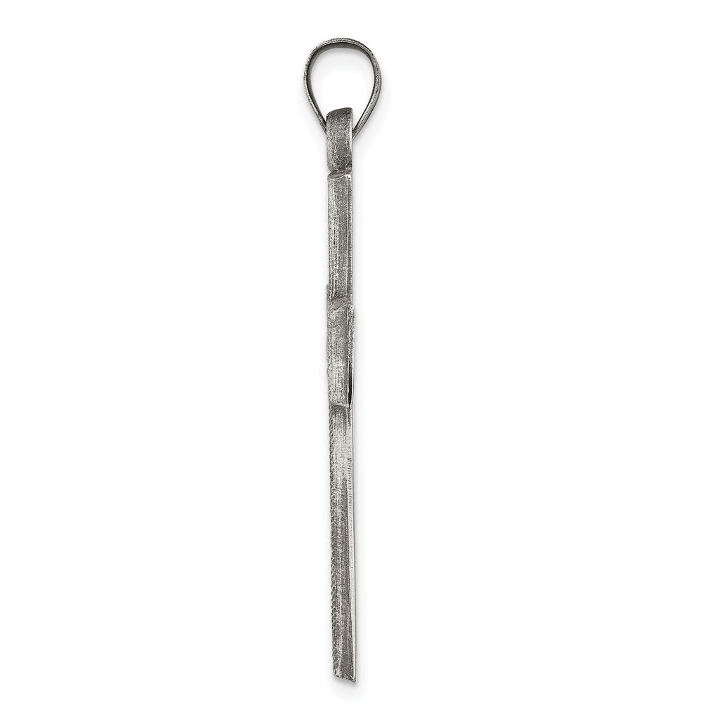Sterling Silver 925 Latin Cross Pendant Polished Elegance