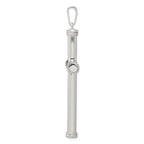 Sophia Jewelers 925 Sterling Silver Hollow Cross Pendant with Anti-Tarnish Finish