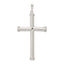 Sterling Silver Polished Hollow Cross Pendant