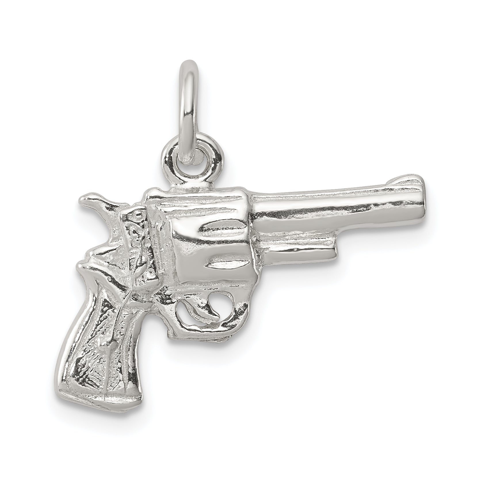 Sterling Silver Revolver Charm Main image