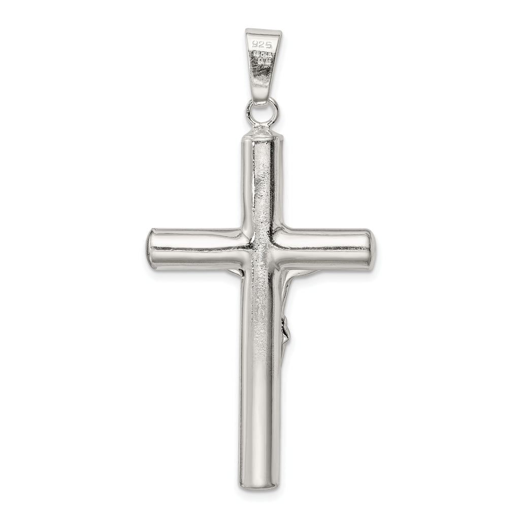 Sophia Jewelers 925 Sterling Silver Polished Crucifix Pendant 3D Anti-Tarnish