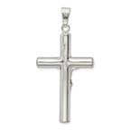 Sophia Jewelers 925 Sterling Silver Polished Crucifix Pendant 3D Anti-Tarnish