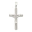 Sterling Silver Polished Hollow Crucifix Cross Pendant