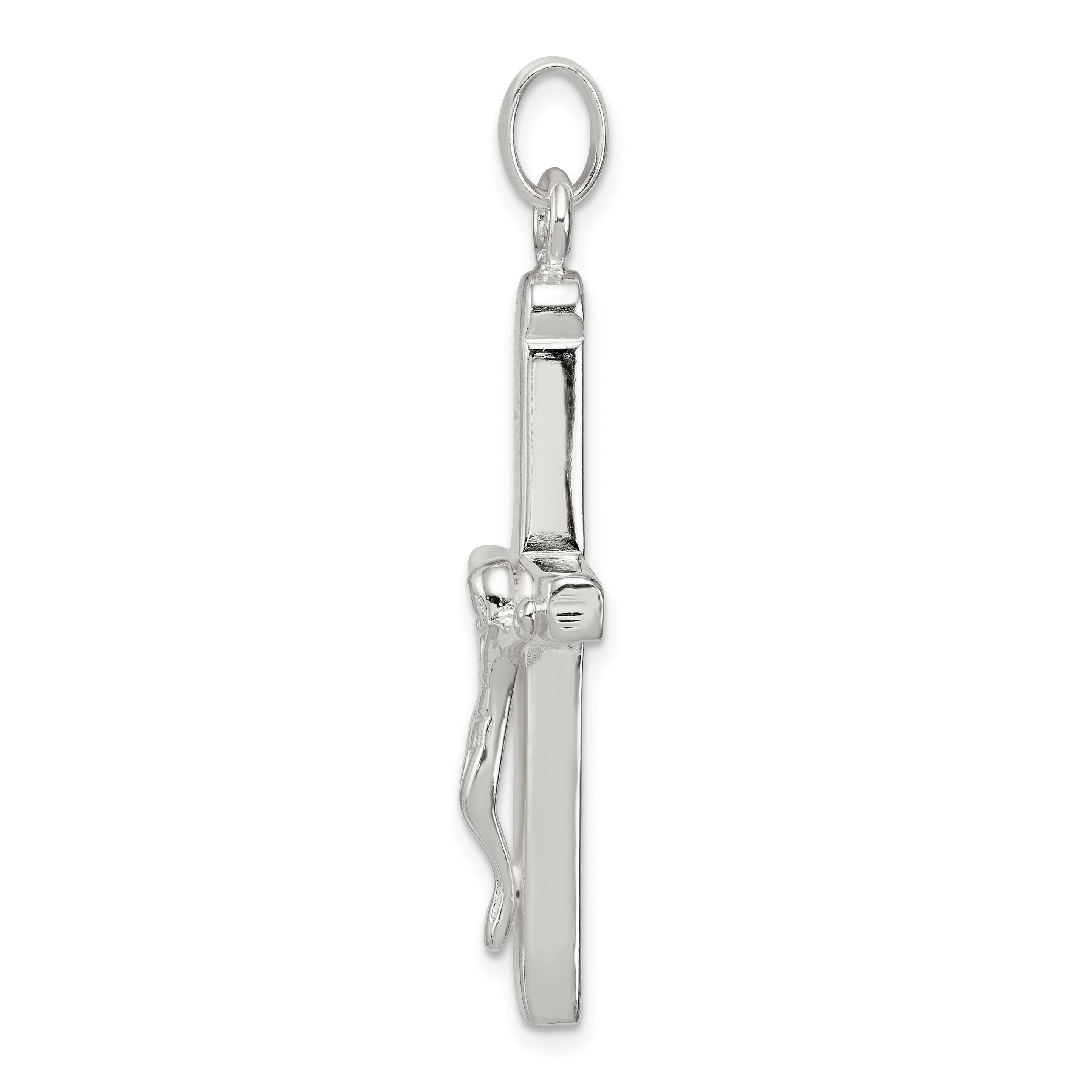 Sophia Jewelers Sterling Silver 925 Polished Crucifix Pendant Anti-Tarnish Secondary image