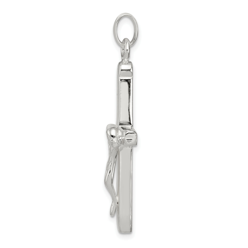 Sophia Jewelers Sterling Silver 925 Polished Crucifix Pendant Anti-Tarnish