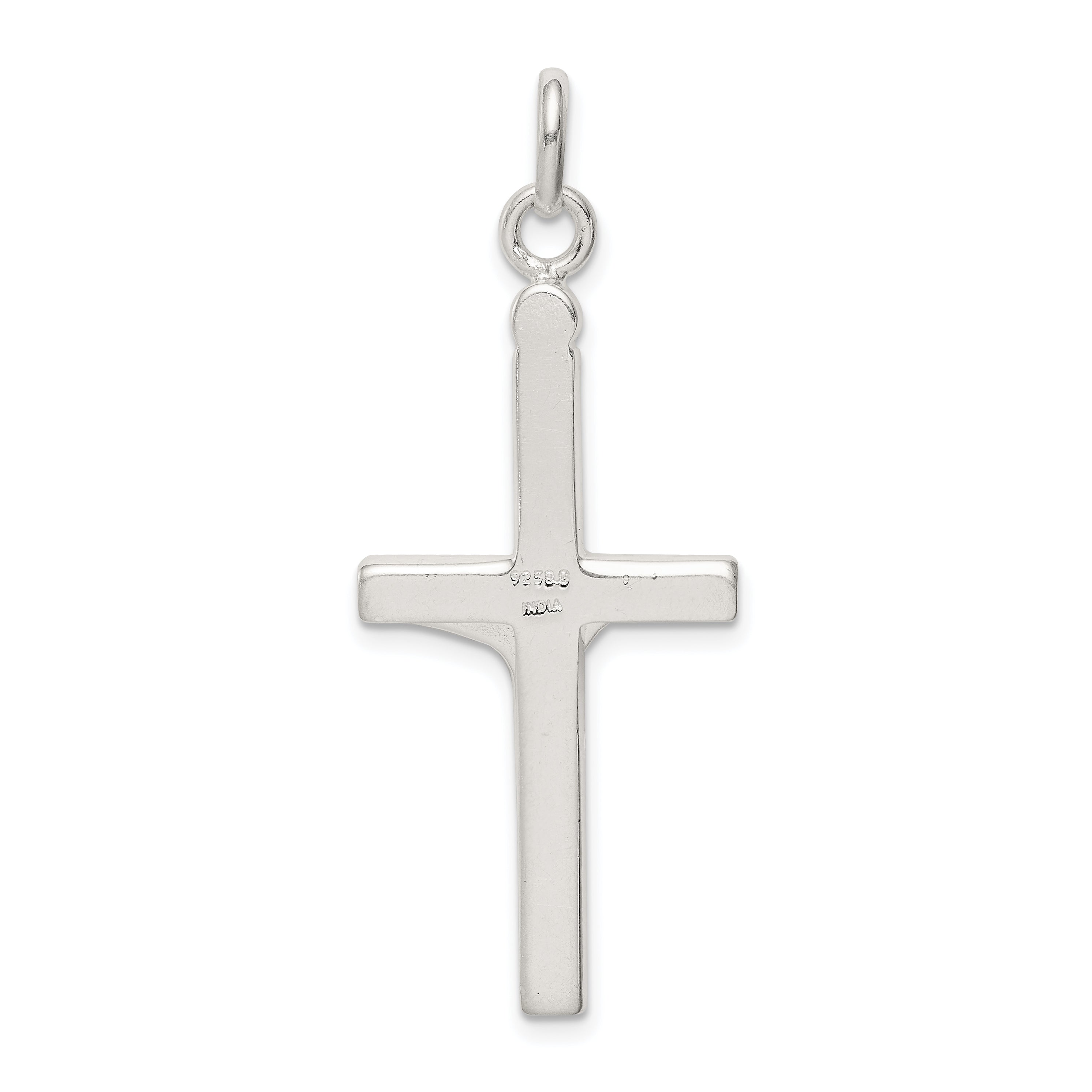 Sophia Jewelers Sterling Silver 925 Polished Crucifix Pendant Anti-Tarnish