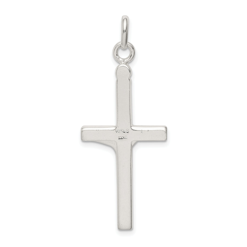 Sophia Jewelers Sterling Silver 925 Polished Crucifix Pendant Anti-Tarnish