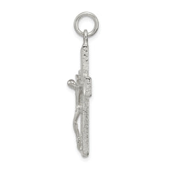 Sterling Silver 925 Polished Cross Pendant with Anti-Tarnish Finish