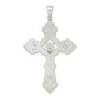 Sterling Silver Polished Crucifix Pendant