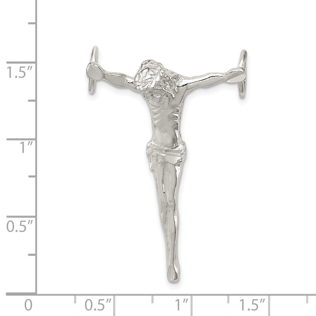 Sophia Jewelers Sterling Silver 925 Jesus Cross Pendant with Polished Anti-Tarnish Finish
