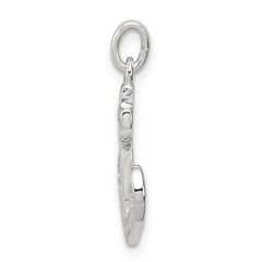 Sterling Silver 925 Polished CZ Anchor Pendant Elegant Nautical Charm