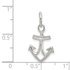 Sterling Silver Polished Anchor Charm